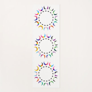 Crescent Pride Moons & Black Hearts Yogamatte