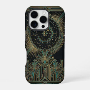 Crescent Star Deco Moon Art Hülle für iPhone 16 iPhone 16 Pro Hülle