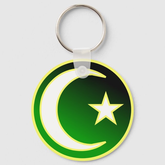 Crescent & Star des Islam Schlüsselanhänger (Vorderseite)