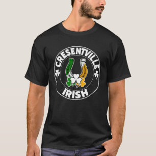 Cresentville Irisches Hufeisen und Shamrocks St. P T-Shirt