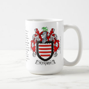 Crespo, der Ursprung, die Bedeutung und das Wappen Kaffeetasse