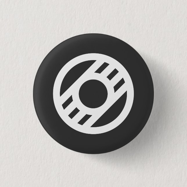 Crest Modern (Black) Button (Vorderseite)
