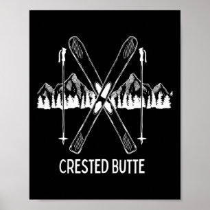 Crested Butte Co Rocky Mountains Colorado Schnee Poster