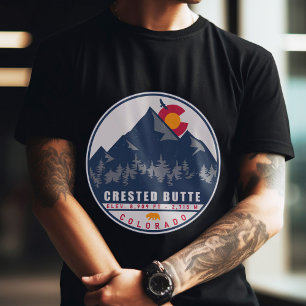 Crested Butte Colorado Camping Skifahren Souvenirs T-Shirt