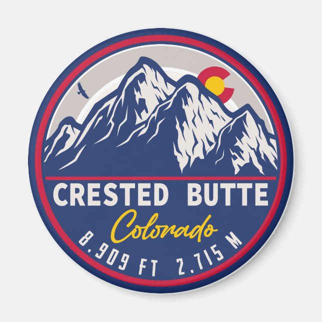 Crested Butte Colorado - Camping Wandern Magnet (Vorne)
