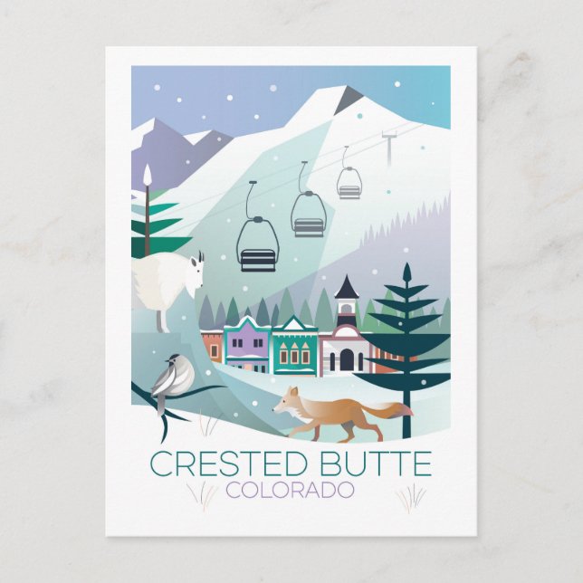 Crested Butte, Colorado Postcard Postkarte (Vorderseite)