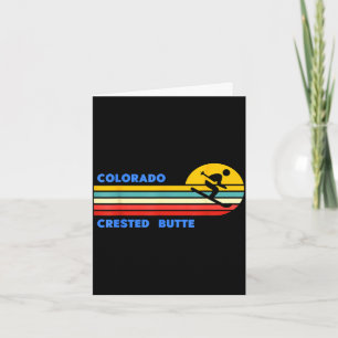 Crested Butte Colorado Skifahren Skifahrer Ski Ret Karte