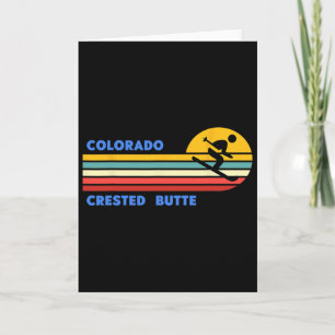 Crested Butte Colorado Skifahren Skifahrer Ski Ret Karte