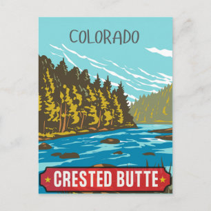 Crested Butte Rocky Mountains Colorado Postkarte