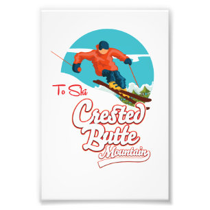 Crested Butte zum Skifahren Fotodruck