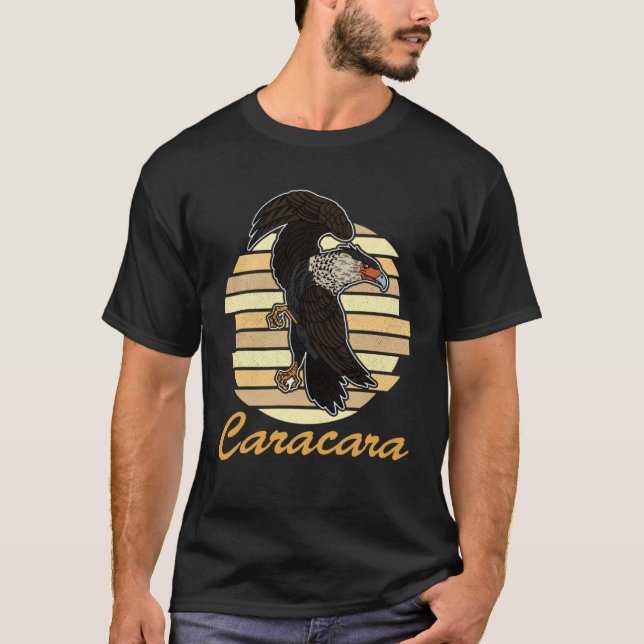 Crested caracara birds biologist ornithologist bir T-Shirt (Vorderseite)