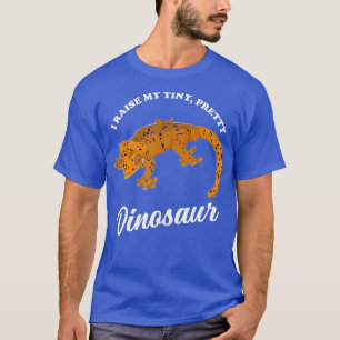 Crested Gecko I Raise Tiny Dinosaur Reptile T-Shirt