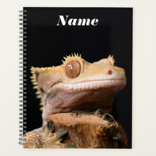 Crested Gecko Lizardon Black Planner Planer