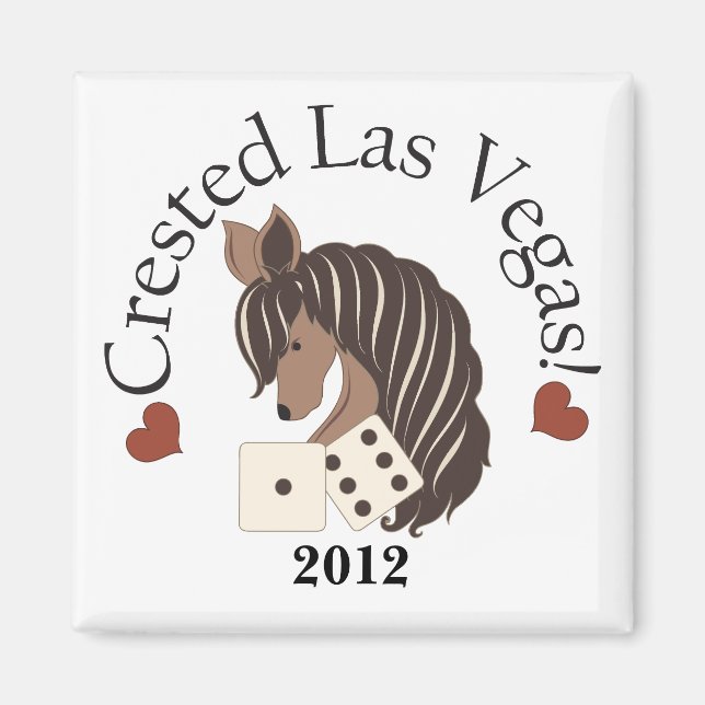 Crested Las Vegas Magnet - Exklusives Design (Vorne)