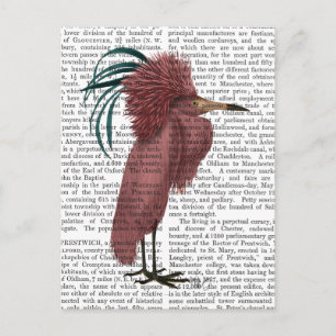 Crested Marsala Bird Postkarte