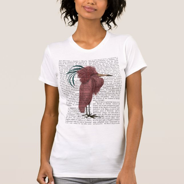 Crested Marsala Bird T-Shirt (Vorderseite)