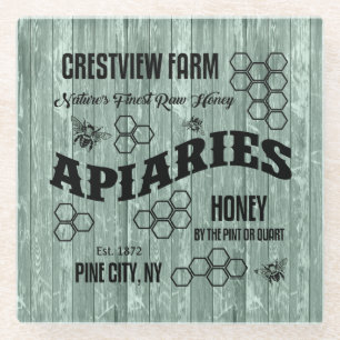 CRESTVIEW FARM APIARIARIES GLASUNTERSETZER