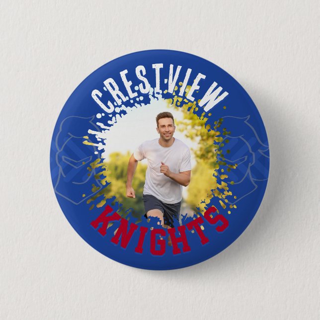 Crestview Knights Sportteam-Button Button (Vorderseite)