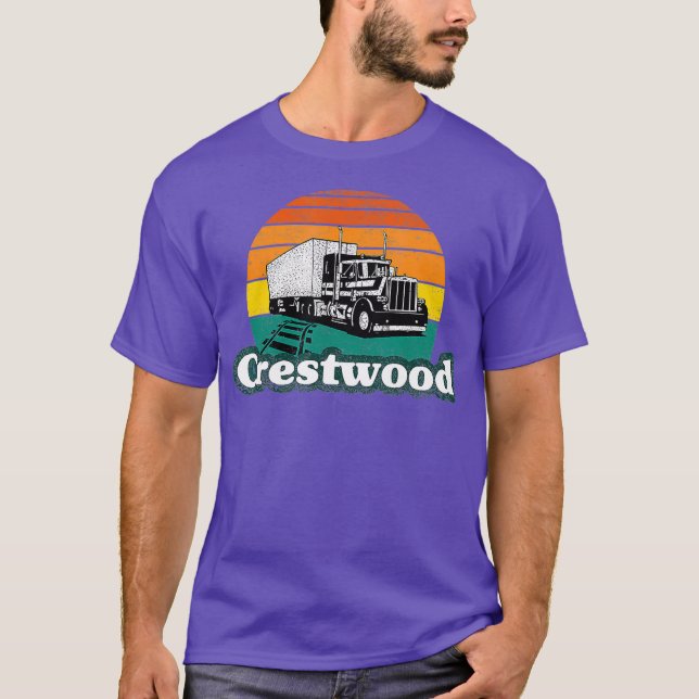Crestwood Kentucky KY Tourism Semi bleibt am T-Shirt (Vorderseite)