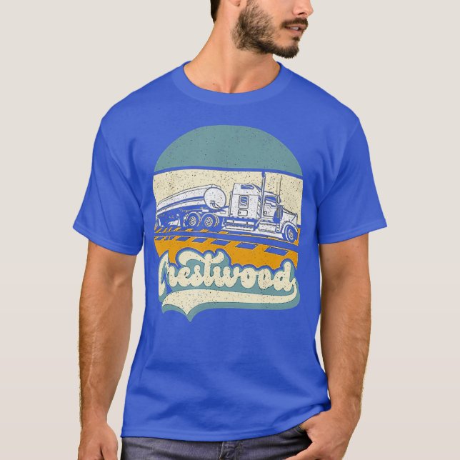 Crestwood Kentucky KY Tourism Semi bleibt am T-Shirt (Vorderseite)