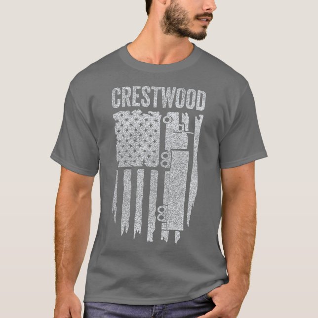 Crestwood Kentucky KY Tourism Semi bleibt am T-Shirt (Vorderseite)