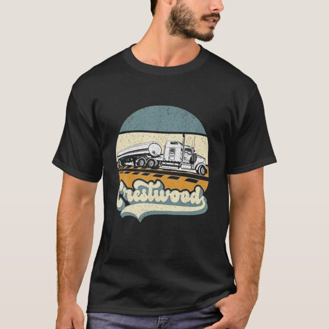 Crestwood Kentucky KY Tourismus Semi bleibt im Eis T-Shirt (Vorderseite)