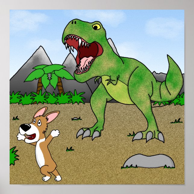 Cretaceus Corgi Poster (Vorne)