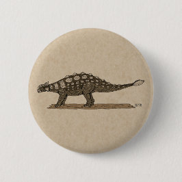 Cretaceus Dinosaurier Ankylosaurus Button