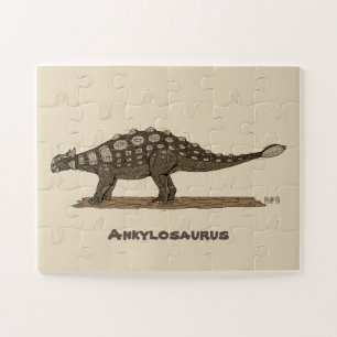 Cretaceus Dinosaurier Ankylosaurus Puzzle