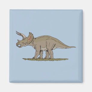 Cretaceus Dinosaurier Triceratops Magnet