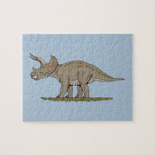 Cretaceus Dinosaurier Triceratops Puzzle