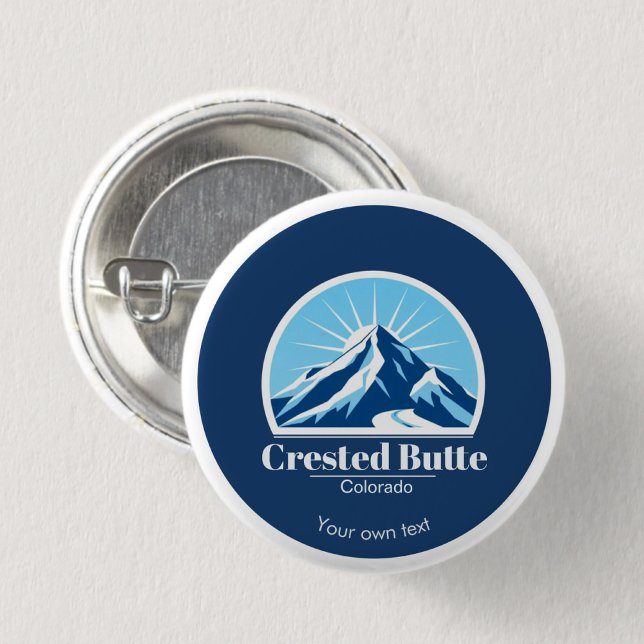 Crete Butte Colorado Skigebiet Name Button (Von Creator hochgeladen)
