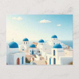 Crete Greece Vintage Travel Art Postcard  Postkarte