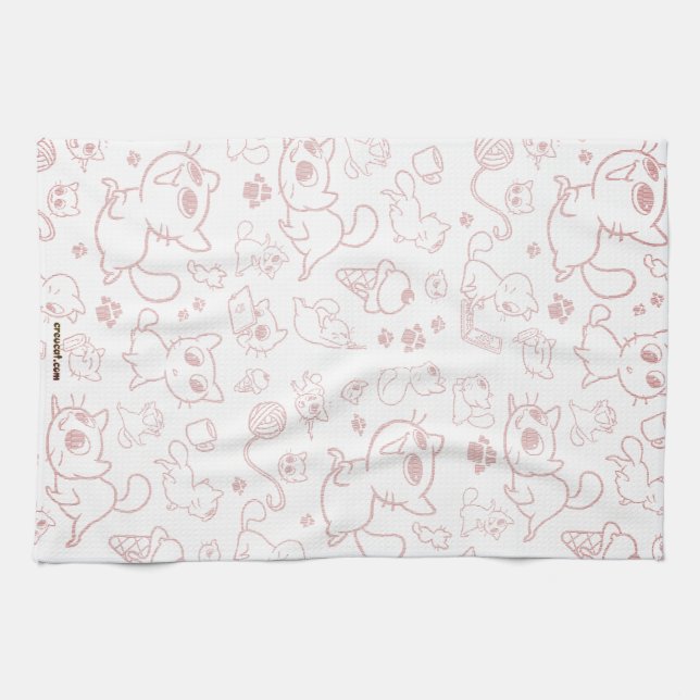 Créu's Kitchen Towel - Maroon Geschirrtuch (Horizontal)