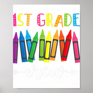 Crew 1. Klasse Lehrer Poster