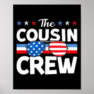 Crew 4. Juli Patriotische amerikanische Familie Pa Poster