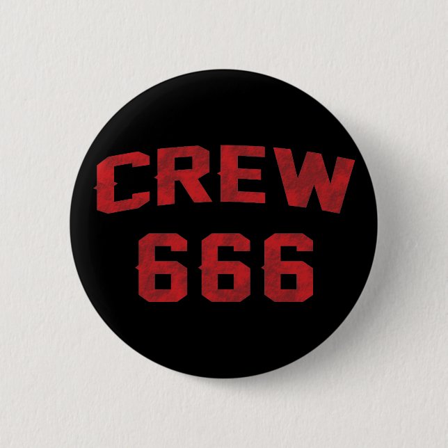 Crew 666 button (Vorderseite)