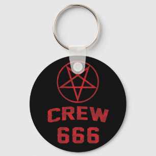 Crew 666 Pentagram Schlüsselanhänger