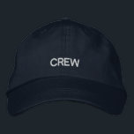 Crew bestickte, anpassbare Klappe Bestickte Kappe<br><div class="desc">Eine klassische Crew bestickte,  anpassbare Kappe. Wählen Sie den gewünschten Produkttyp und die gewünschte Farbe aus. Der Text ist eine anpassbare Vorlage.</div>