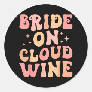 Crew Bridge on Wine Cloud Bach Junggeselinnen-Absc Runder Aufkleber