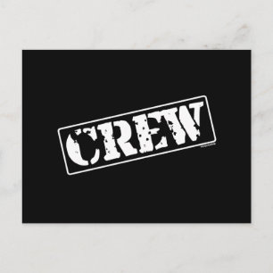 Crew Briefmarke Postkarte