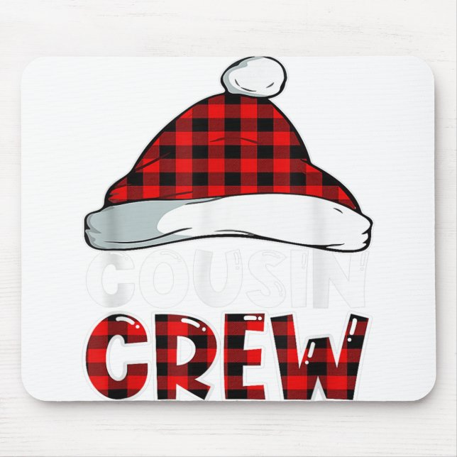 Crew Buffalo Red Kariert Pajamas Fa Mousepad (Vorne)