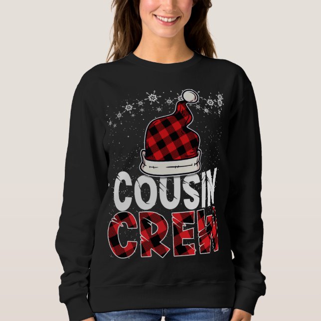 Crew Buffalo Red Kariert Pajamas Fa Sweatshirt (Vorderseite)
