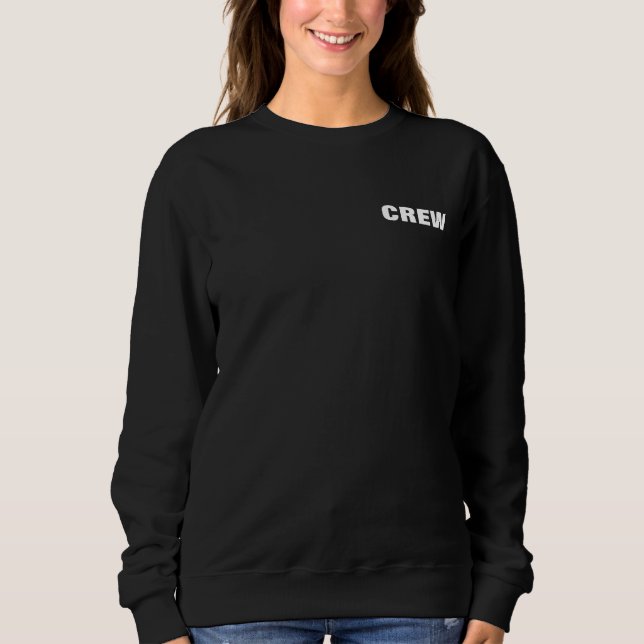 Crew Bulk Budget Modern Template Add Logo Womens Sweatshirt (Vorderseite)