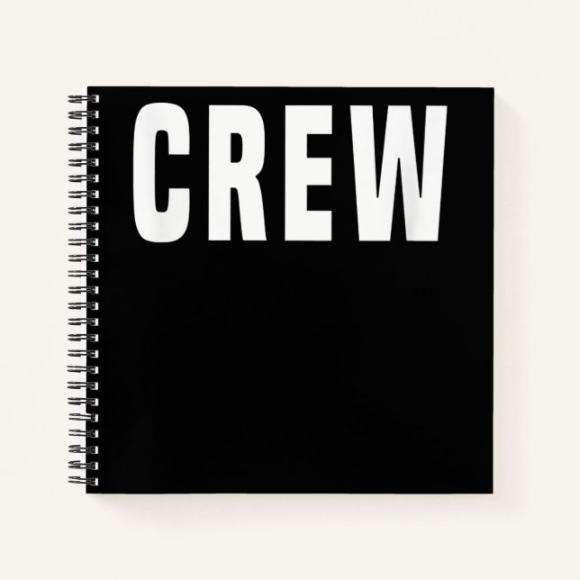 Crew Camera Film Fotografy Music - Printmedien Notizbuch (Vorderseite)