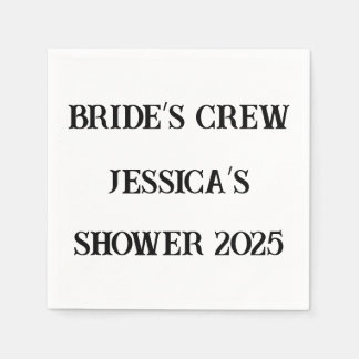 Crew Custom Napkins - Brautparty 2025 Serviette
