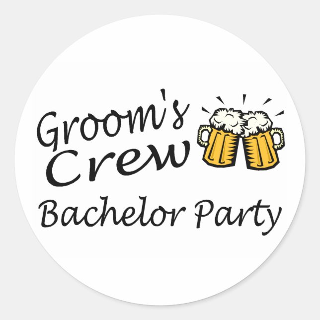 Crew der Bäume (Bierhügel) Runder Aufkleber (Vorderseite)