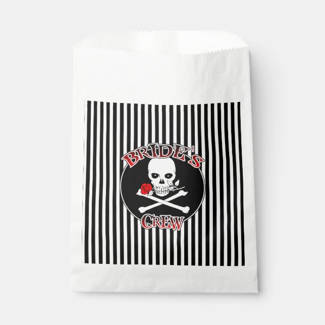 Crew der Braut begünstigt die Taschen Geschenktütchen (Vorderseite)