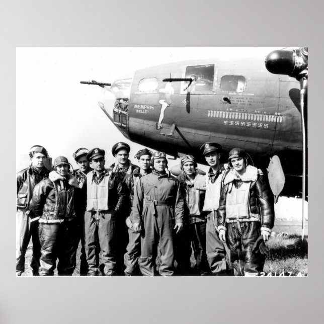 Crew der Festung B-17 "Memphis Belle" Poster (Vorne)