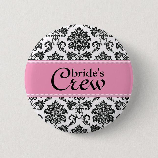 Crew der rosa Damaskebrücke Button (Vorderseite)